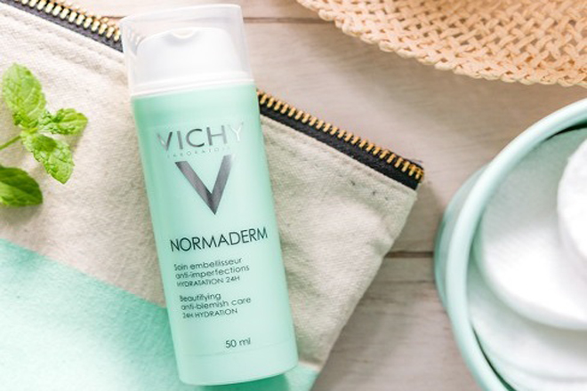 Kem Dưỡng Ngừa Mụn Vichy Normaderm Correcting Anti-Blemish Care 24H Hydration 50ml