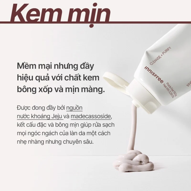 Sữa Rửa Mặt Innisfree Kiểm Soát Nhờn Tro Núi Lửa Volcanic BHA Pore Cleansing Foam  150g (Mẫu Mới)