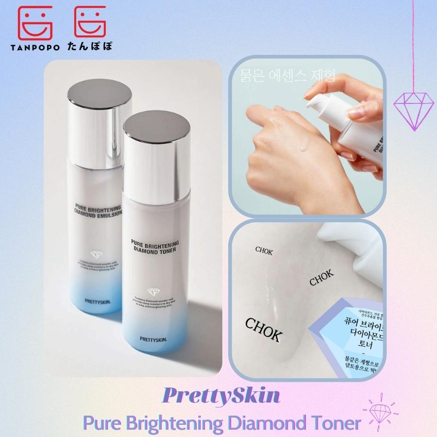 Nước Hoa Hồng PrettySkin Pure Brightening Diamond Toner 150ml