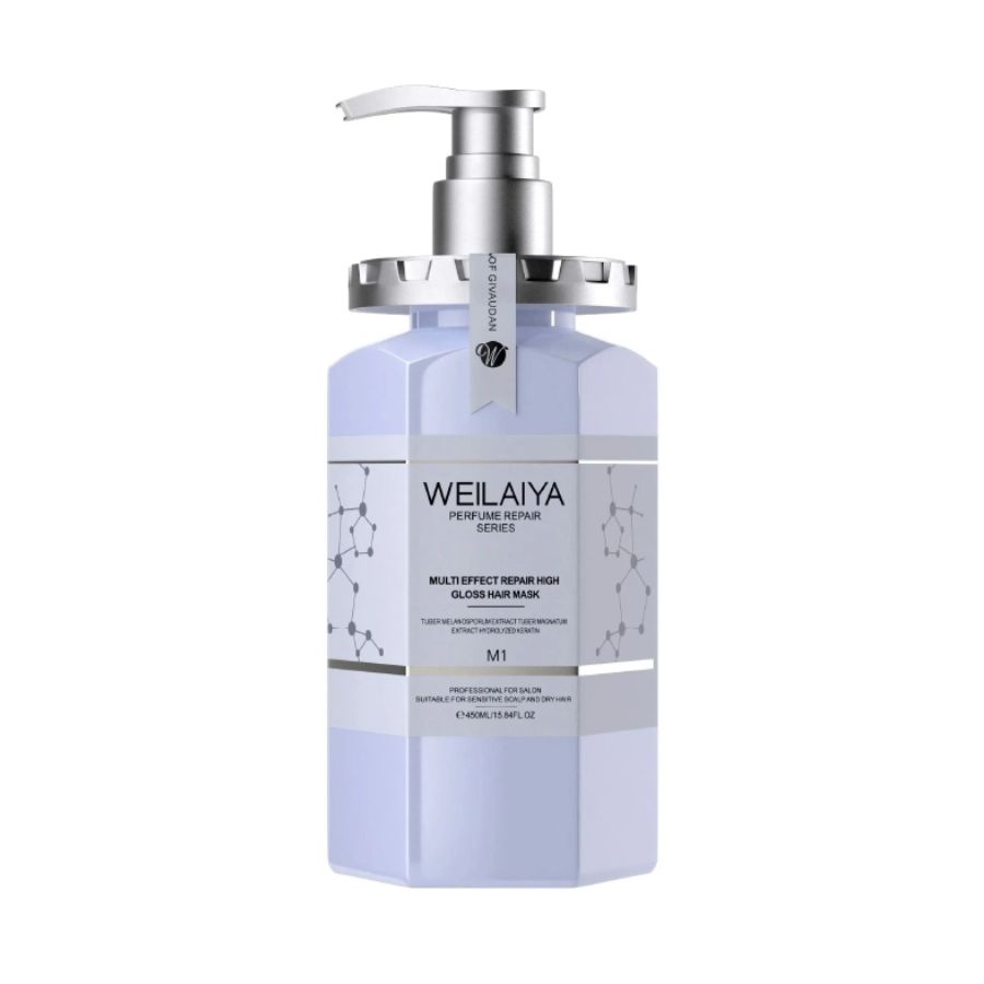 Dầu Hấp Phục Hồi Tóc Hư Tổn Weilaiya Multi Effect Repair High Gloss Hair Mask 450ml (Tím)
