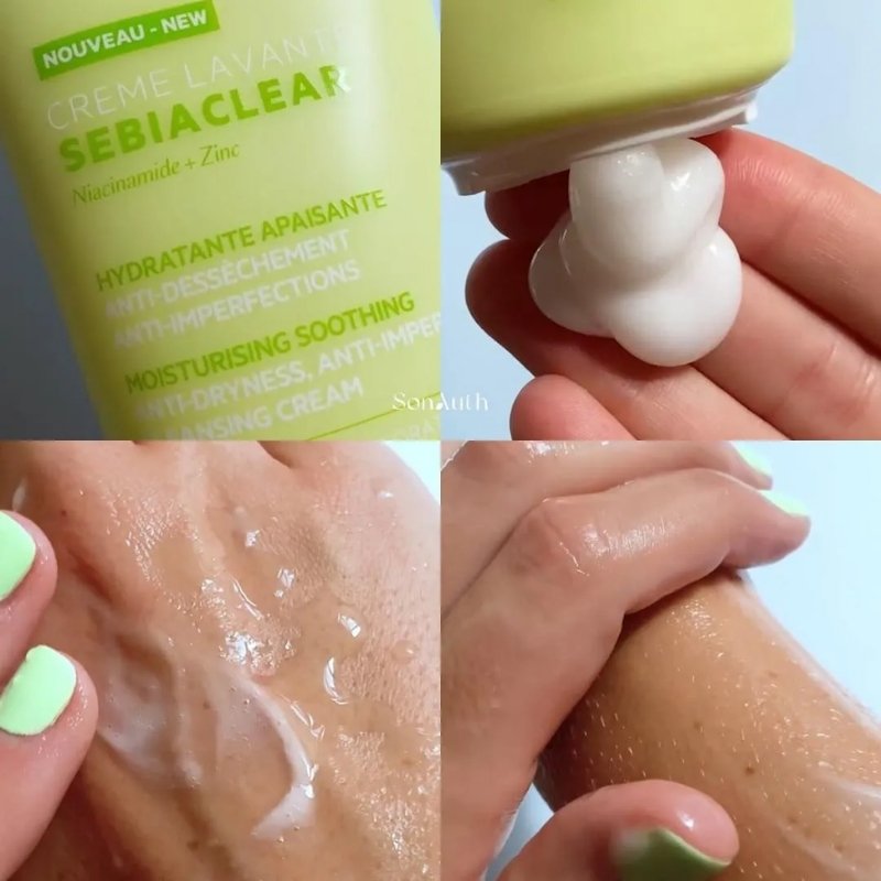 Kem Rửa Mặt SVR Cho Da Dầu Sebiaclear Creme Lavante 200ml (Nhập Khẩu) (Mẫu Mới)