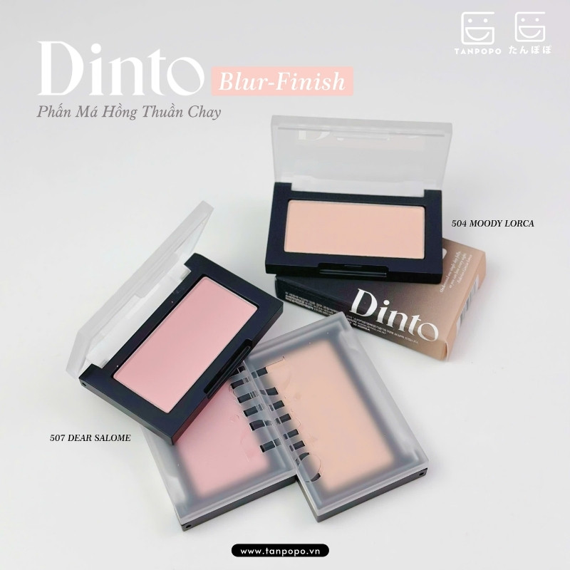 Phấn Má Hồng Thuần Chay Dinto Blur-Finish All That Moments Blusher 4.5g