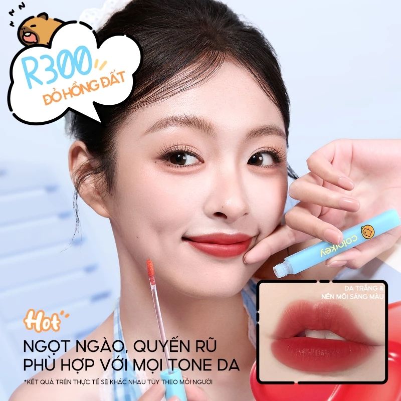 Son Kem Lì Siêu Mịn Môi Colorkey Soft Matte Water Tint 1.8g (Capypara Version)