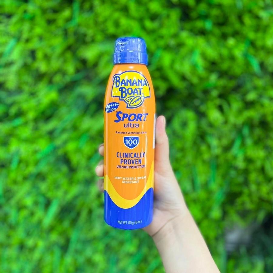 Xịt Chống Nắng Banana Boat Sport Ultra Clinically Proven SPF100+ 170g