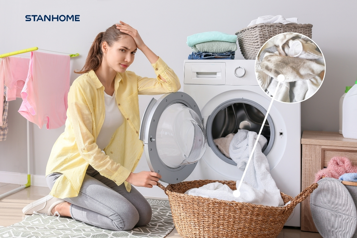 Bố mẹ bận rộn nhưng phương pháp ngâm tẩy trắng quần áo quá tốn thời gian