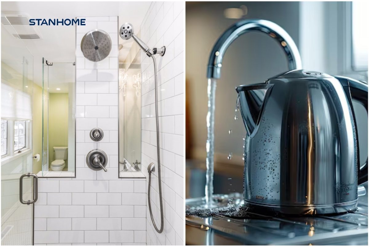 Tẩy cặn canxi không khó khi lựa chọn phương pháp phù hợp với nhu cầu tẩy rửa của gia đình