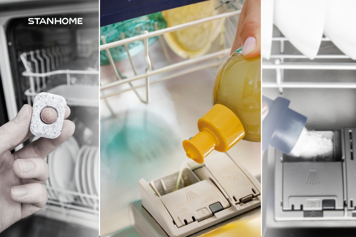 Chất tẩy rửa phù hợp cho máy rửa bát sẽ giúp máy hoạt động hiệu quả và ngăn ngừa máy rửa bát không sạch