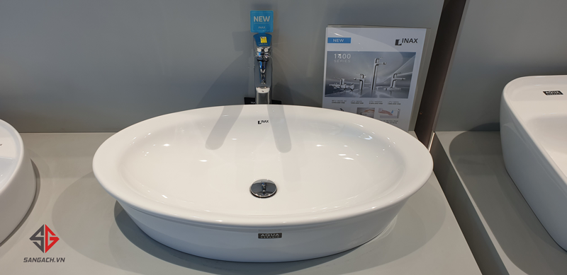 Chậu rửa đặt bàn INAX AL-300V và vòi rửa LFV-1402-SH