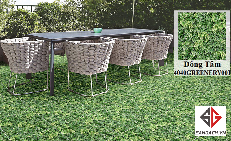 Gạch giả cỏ lát sân Đồng Tâm 4040 Greenery001