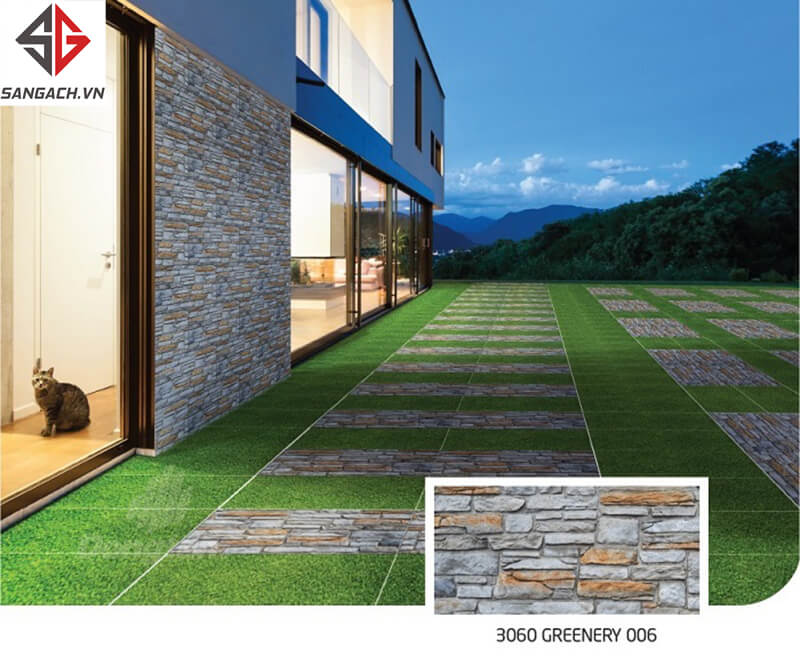 Gạch giả cỏ lát sân Đồng Tâm 3060 Greenery006