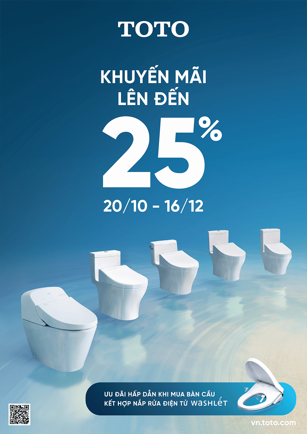 Chương trình khuyến mãi tháng 10/2021 sản phẩm Thiết bị vệ sinh TOTO