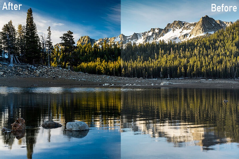 Kính lọc cho ảnh có độ bão hòa tốt hơn