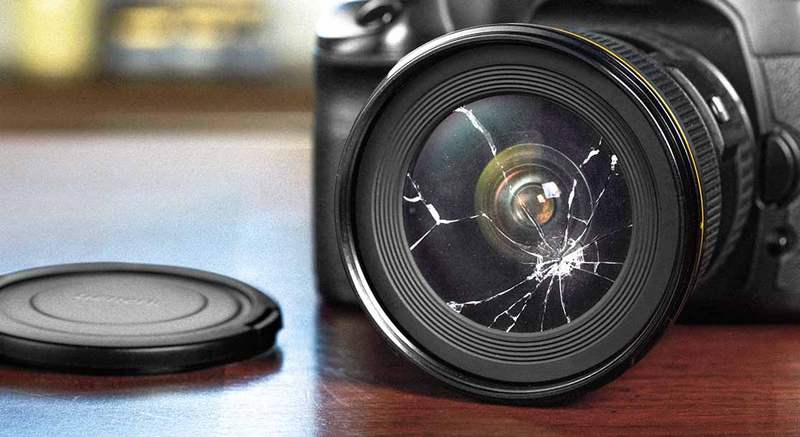 Máy ảnh bị rơi vỡ cũng gây nên tình trạng mất nét trên body