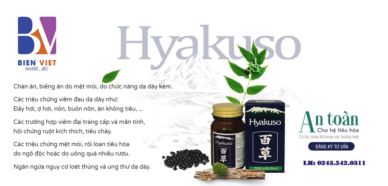 Hyakuso Giải pháp cho chứng bệnh rối loạn tiêu hóa