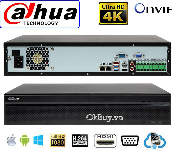 Đầu ghi hình 32 kênh IP Dahua NVR NVR5832-4KS2 Đầu ghi hình 32 kênh IP Dahua NVR NVR5832-4KS2