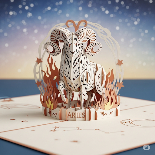 thiệp 3D 12 cung hoàng đạo