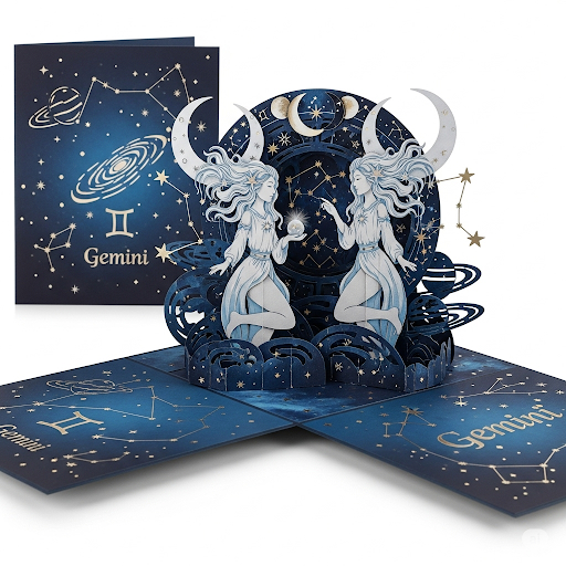 Thiệp 3D pop-up 12 cung hoàng đạo