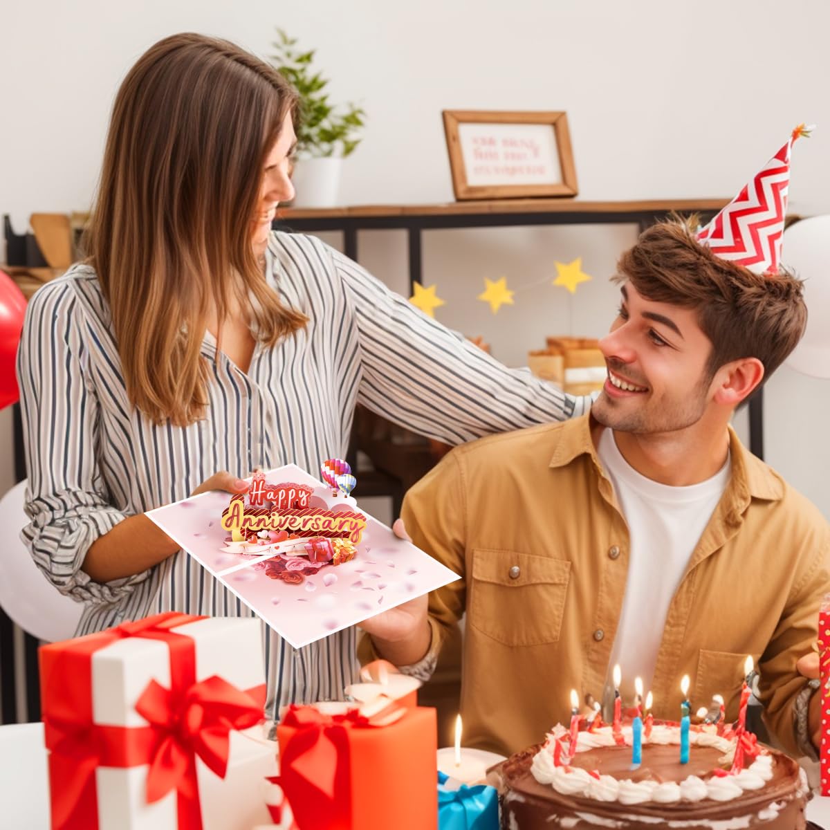 thiệp 3D lễ kỷ niệm