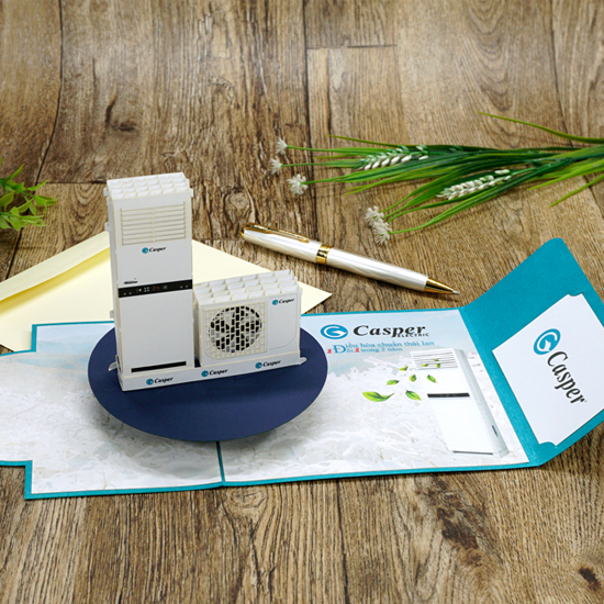 mô phỏng sản phẩm dưới dạng thiệp nổi 3D