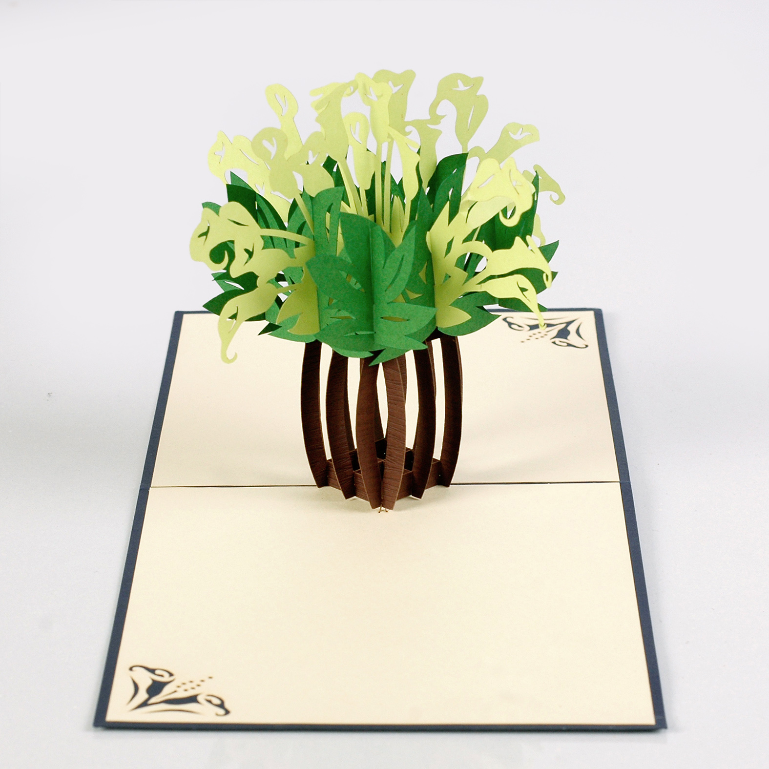 thiệp nổi hình hoa