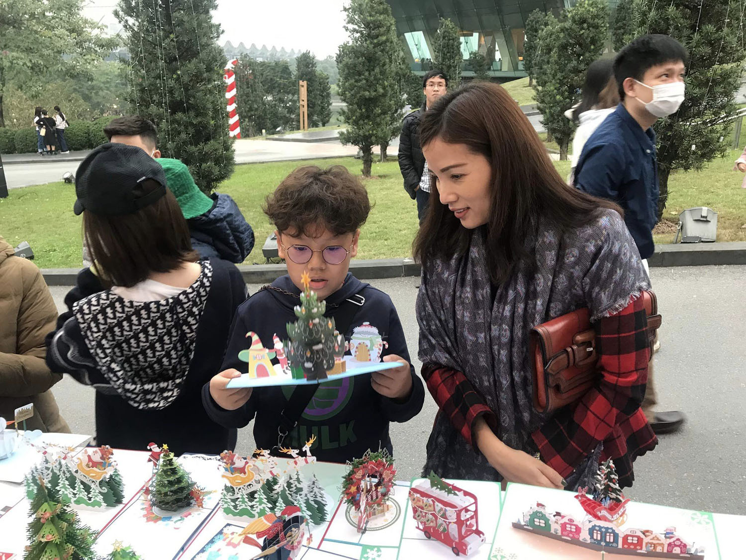 thiệp 3D giáng sinh