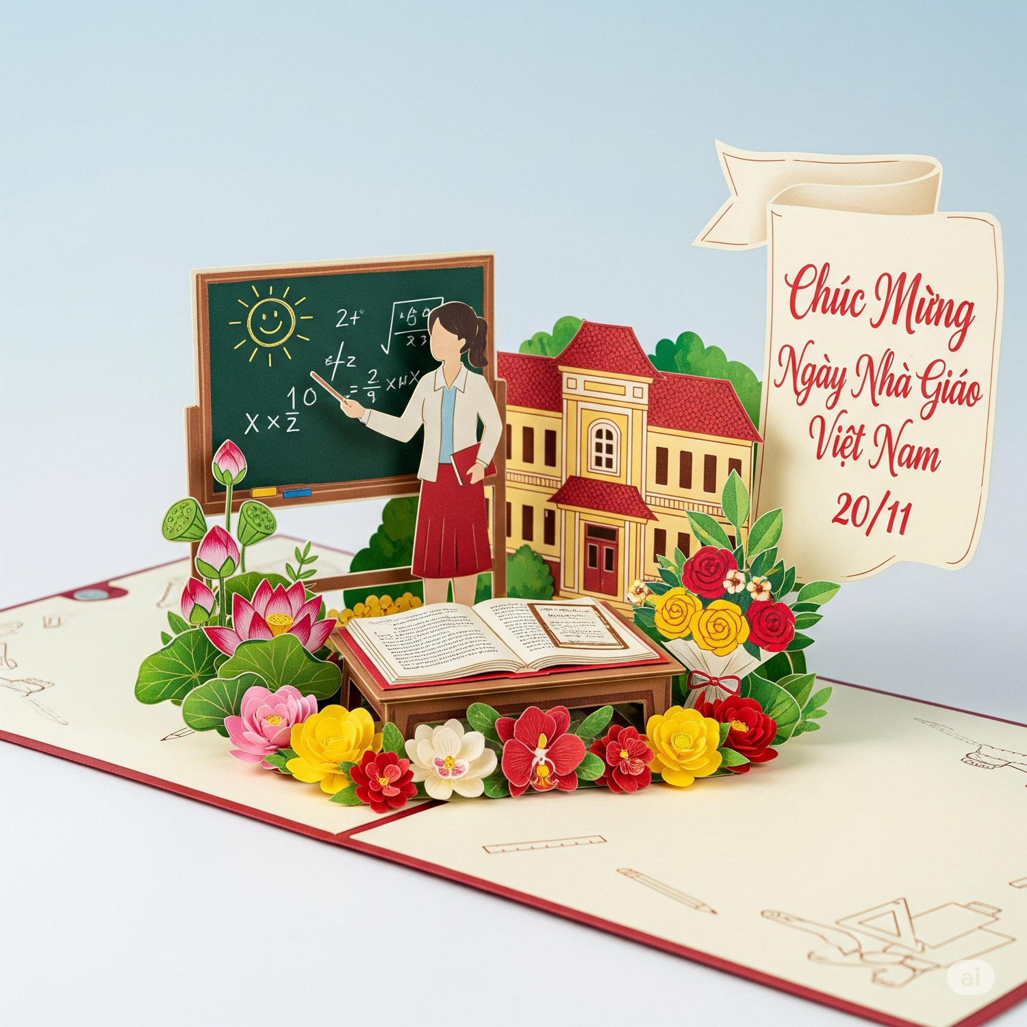 thiệp chúc mừng ngày nhà giáo việt nam