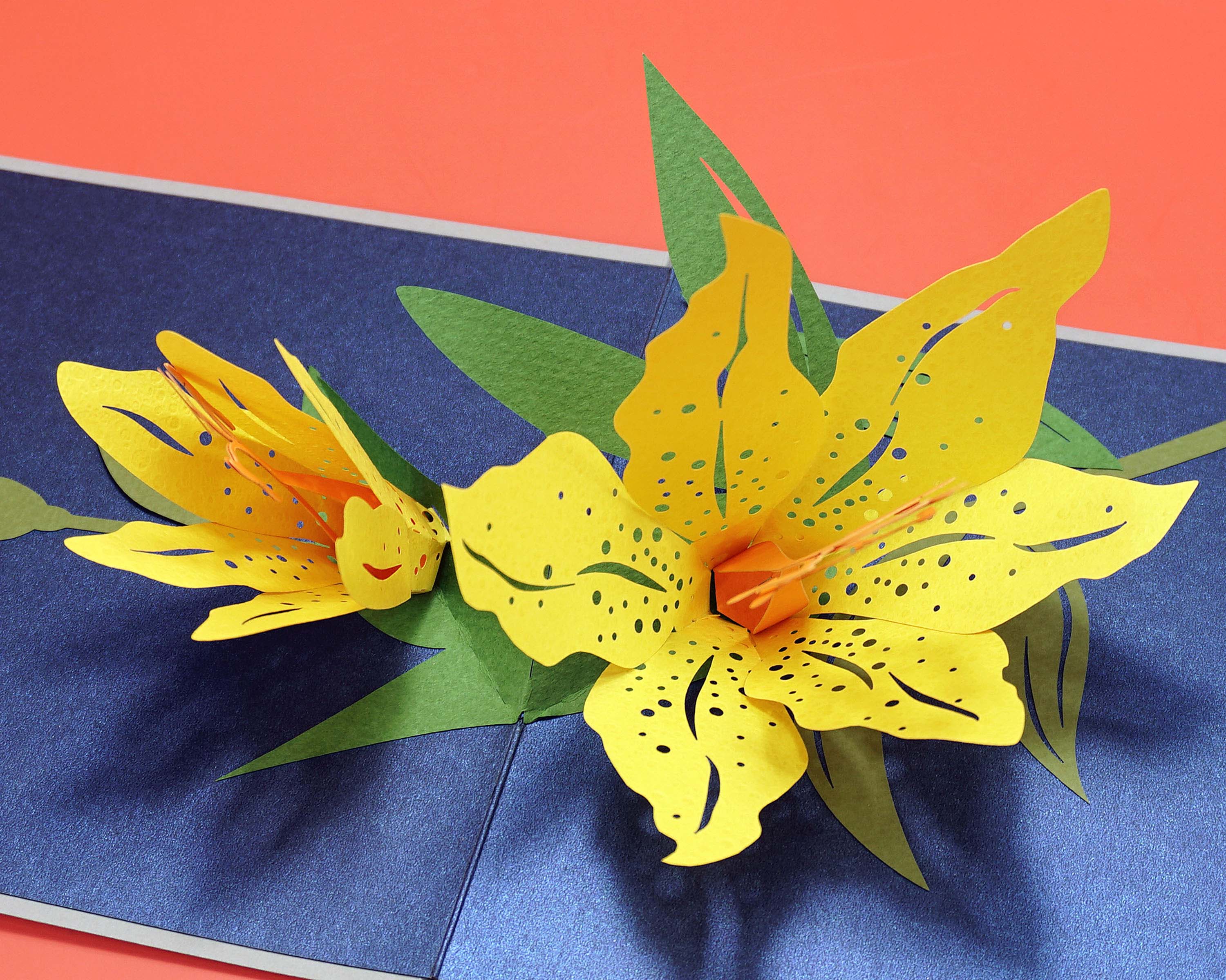 thiệp 3D hoa giấy