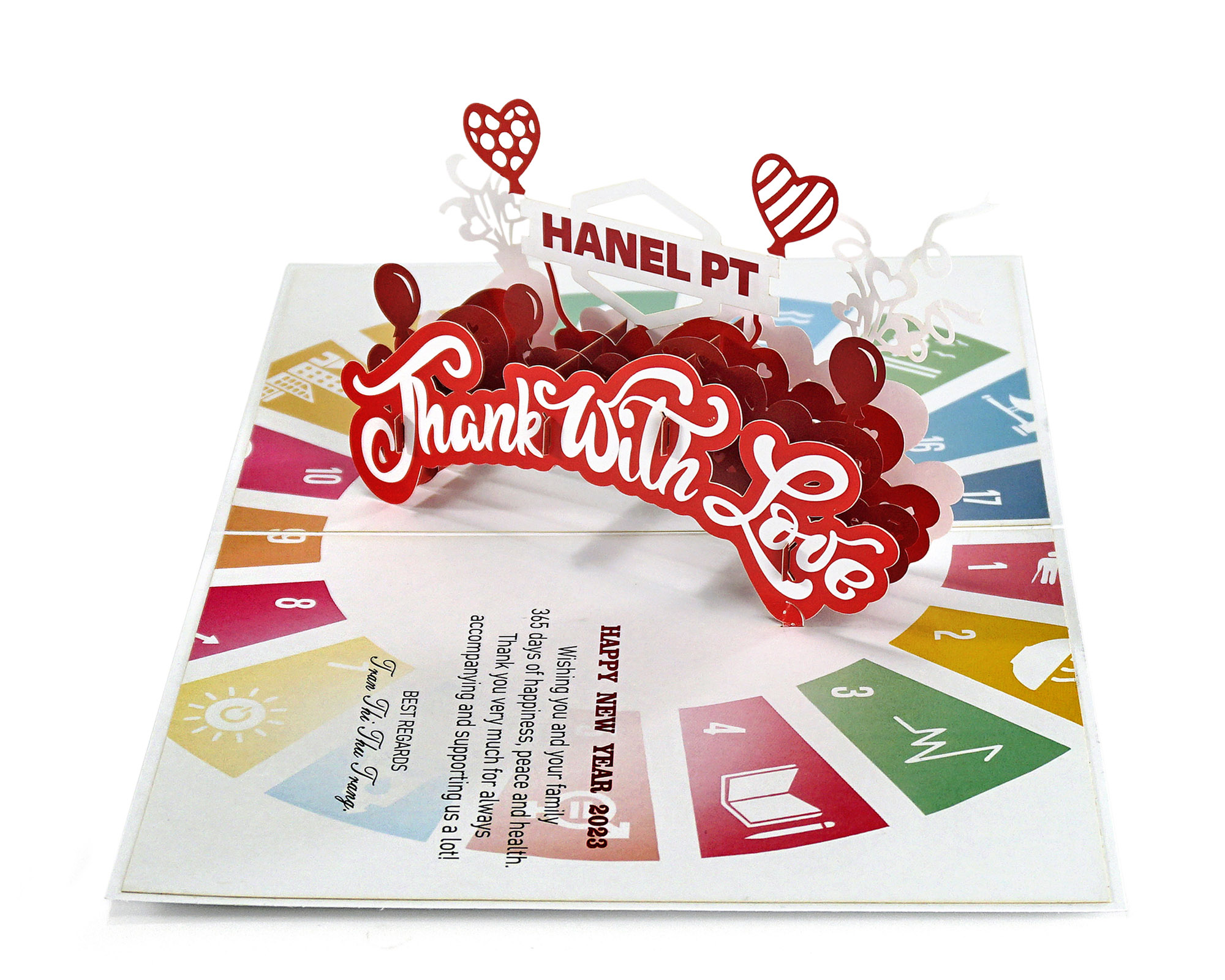 thiệp chúc mừng 3D