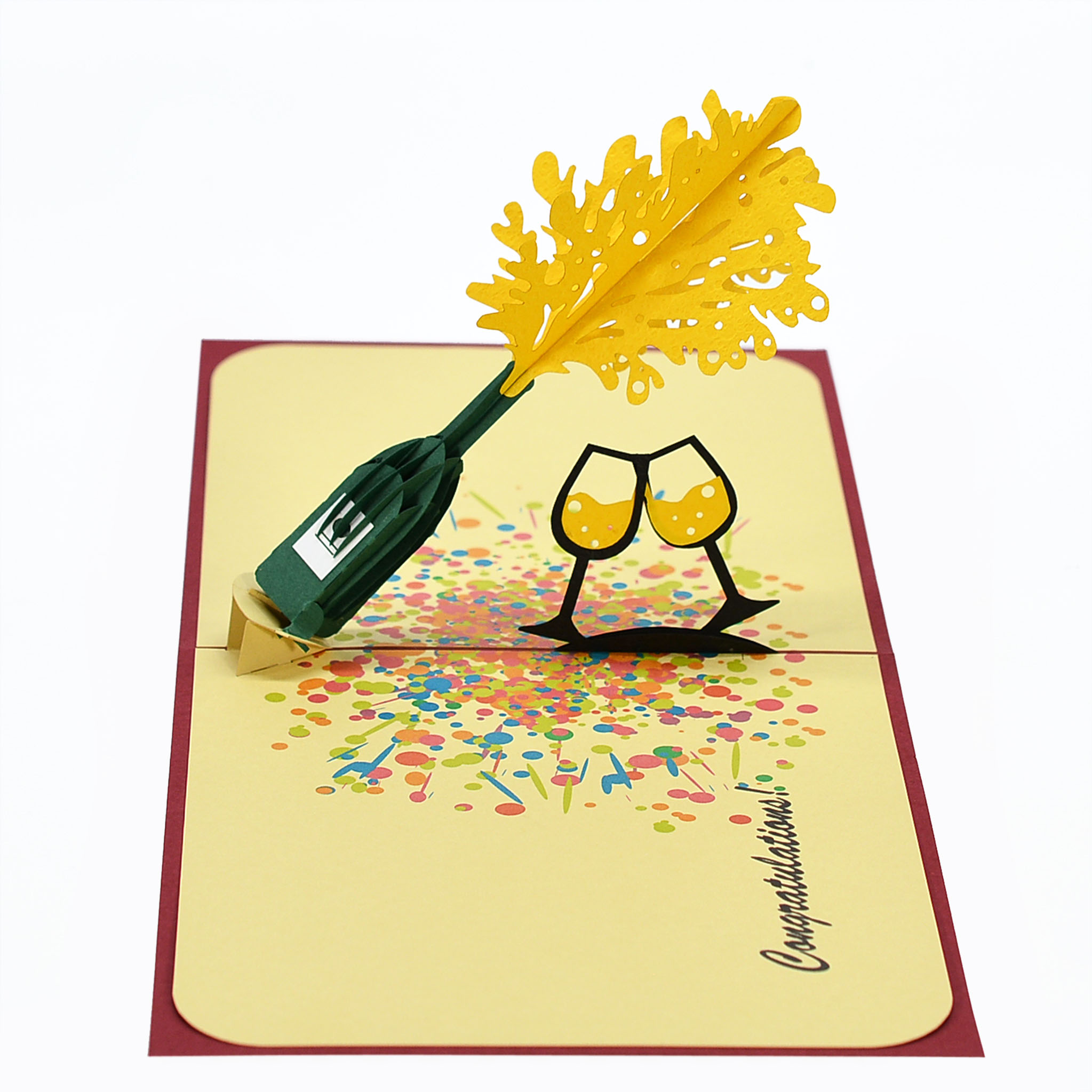 thiệp chúc mừng 3D