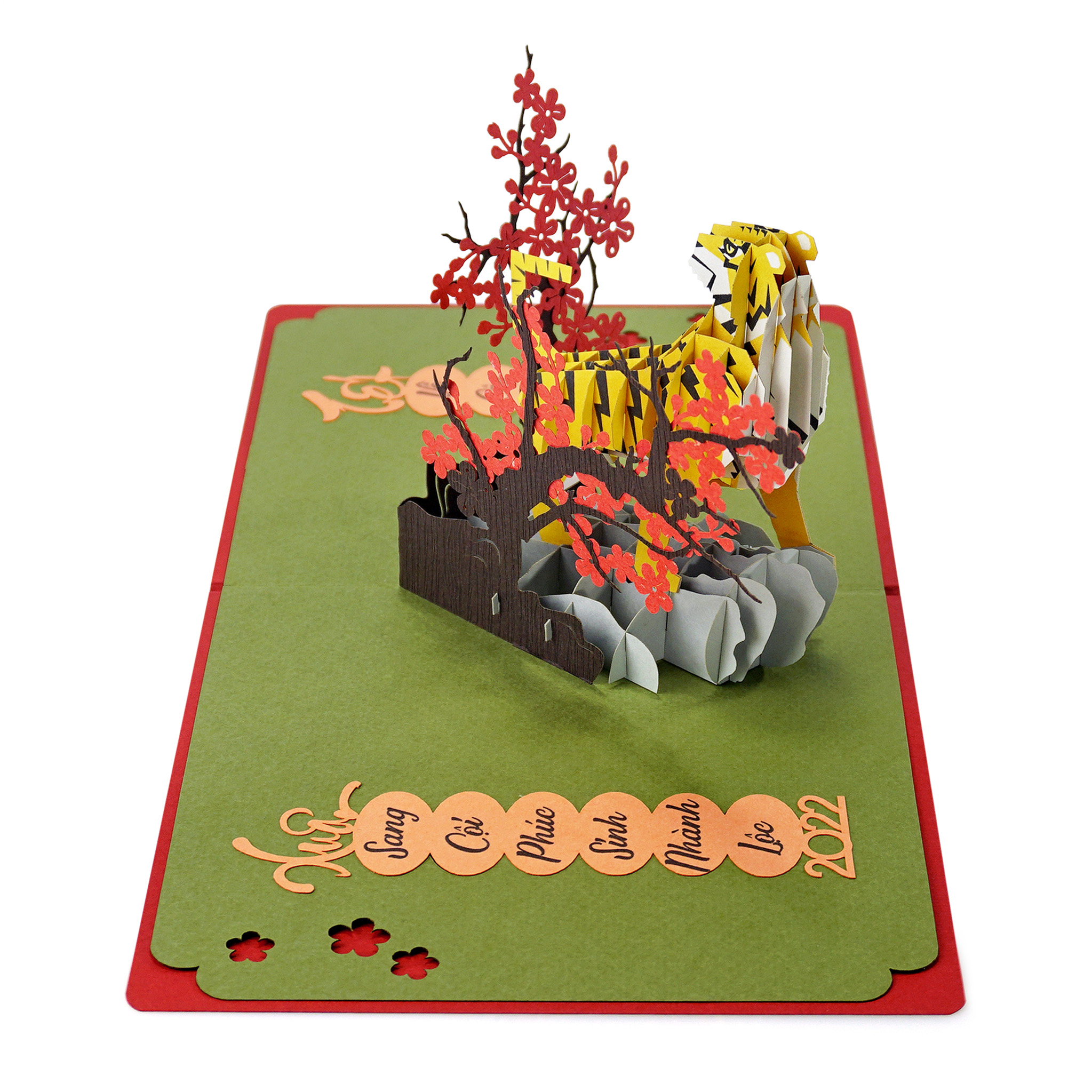 thiệp 3D mừng năm mới 2022