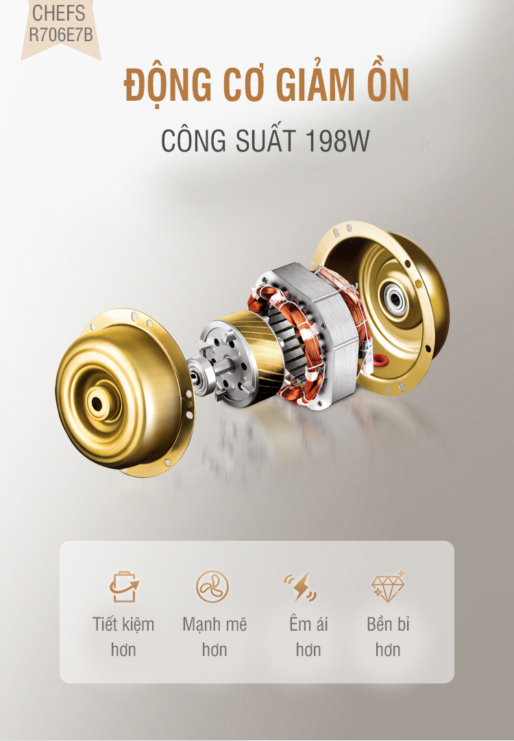 Động cơ máy hút mùi Chefs EH R706E7B
