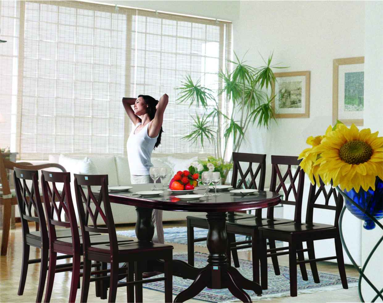 Bộ bàn ăn TB10+TGA03