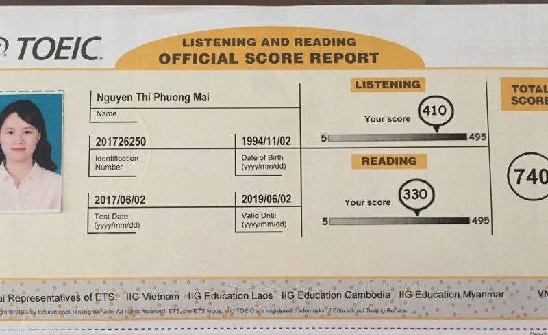 TOEIC được sử dụng phổ biến tại Việt Nam