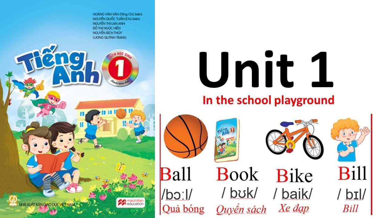 Unit 1 tiếng Anh lớp 1