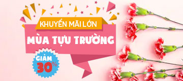 giảm 30% Khuyến mãi mùa tựu trường