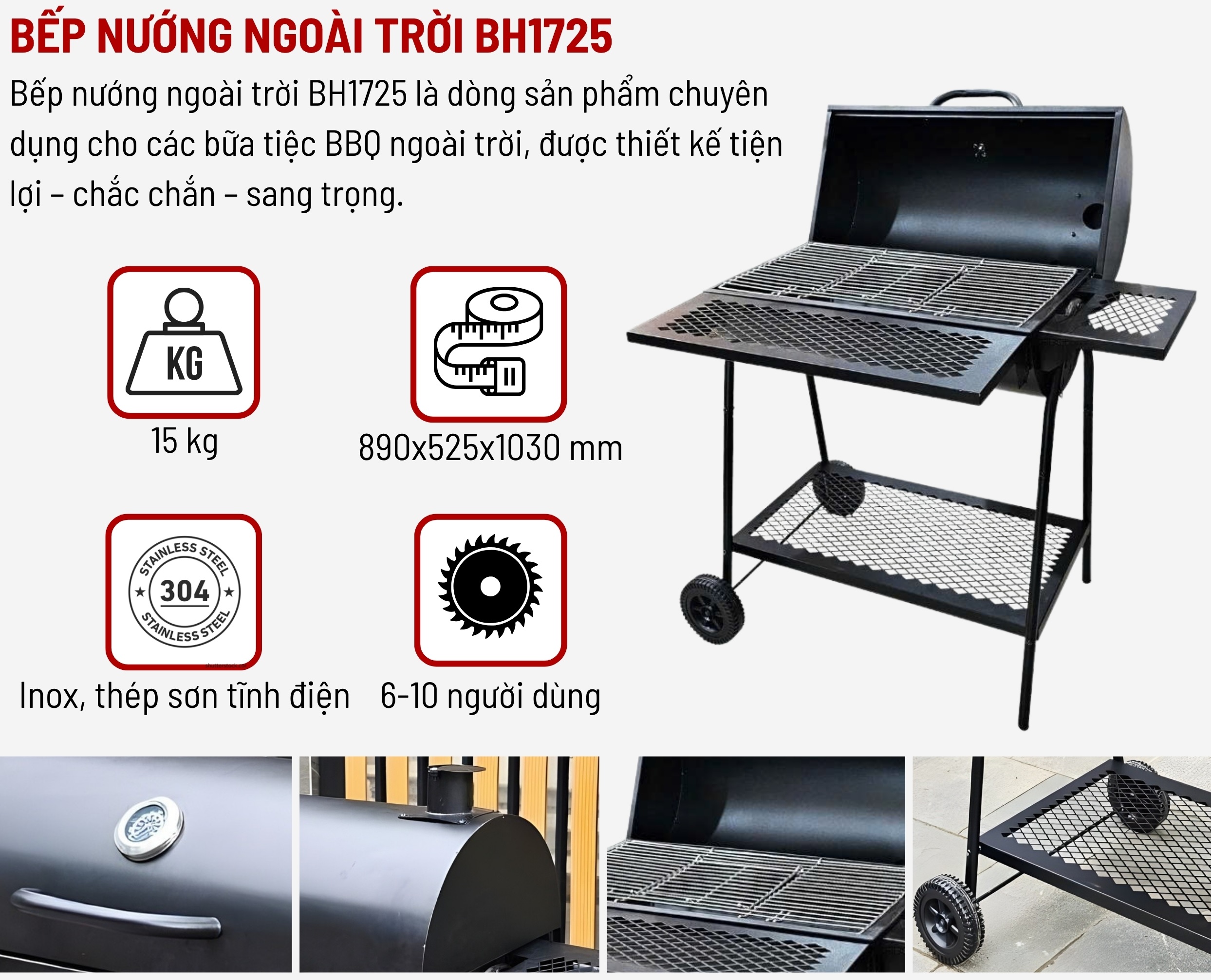 bếp nướng bbq bh1725