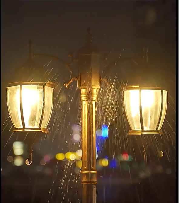 Đèn cột ngoài trời 2 bóng