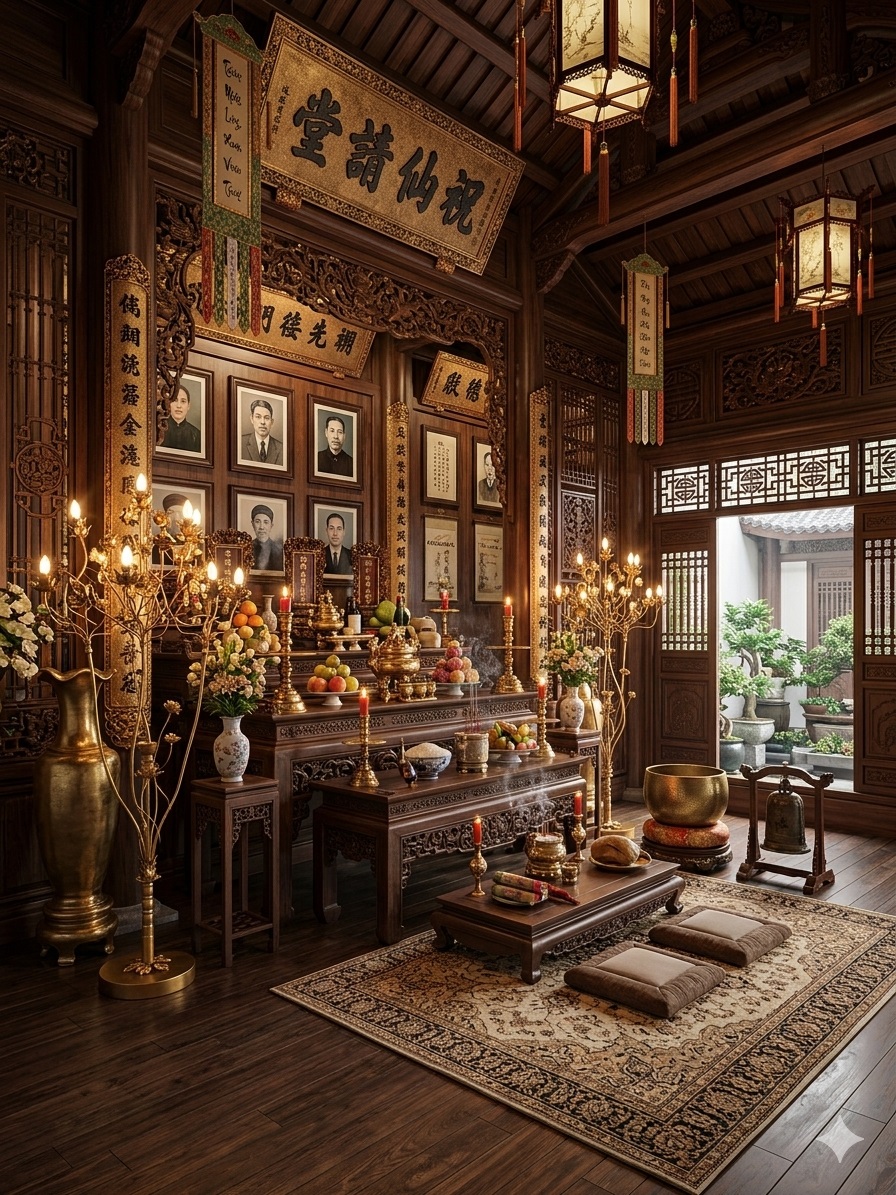 Đèn đứng trang trí phòng thờ