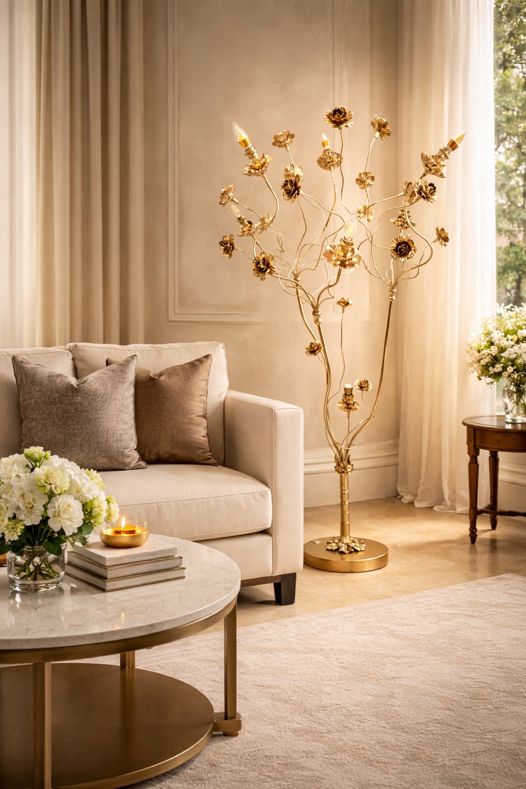 đèn đứng decor phòng khách