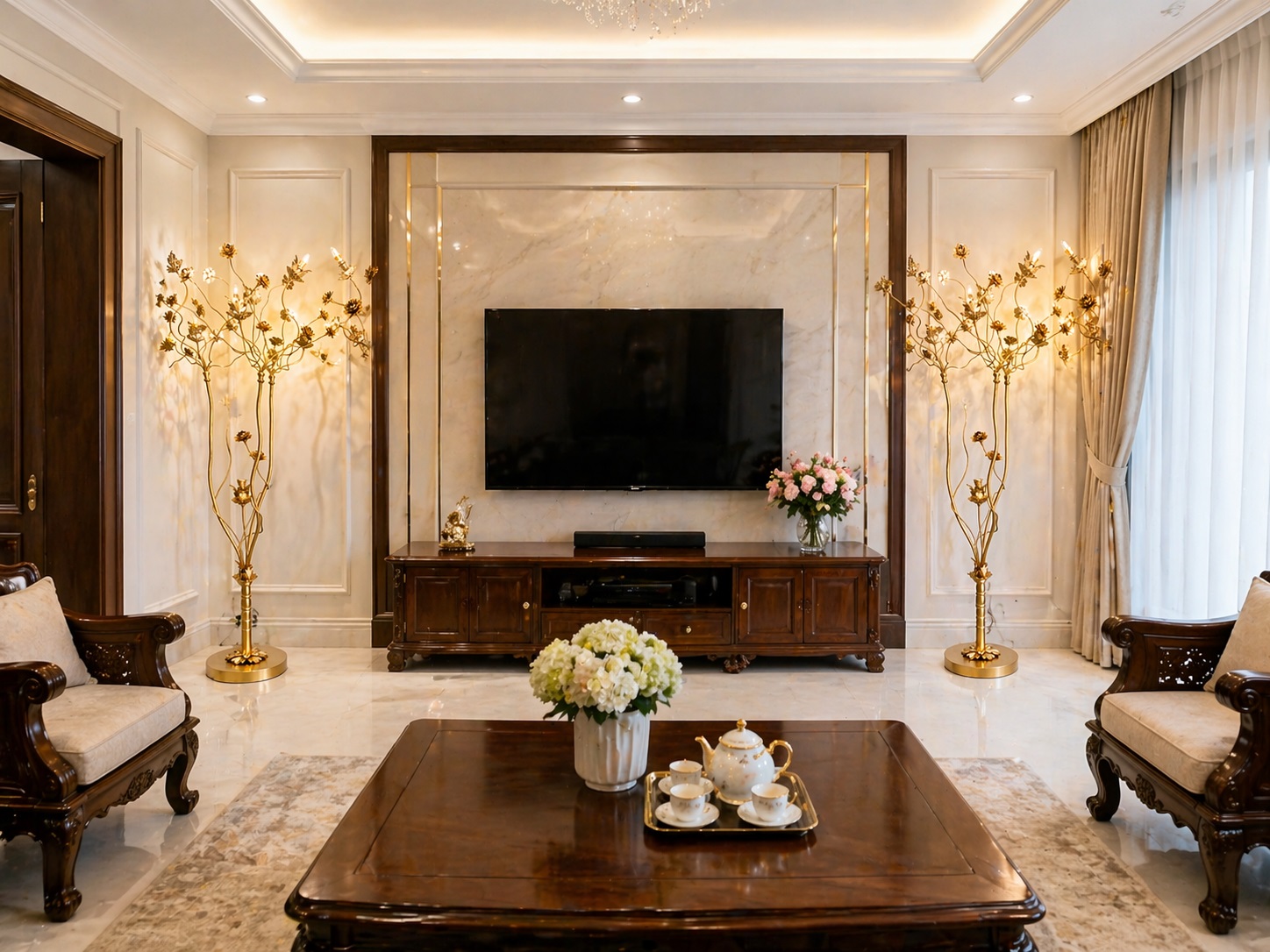 Đèn trang trí phòng khách