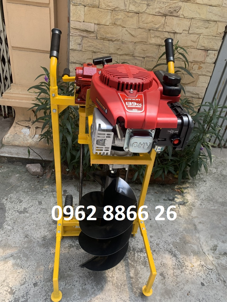 Máy khoan đất giá đỡ 4HP