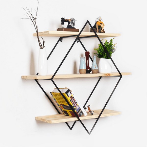 Kệ sắt treo tường hình thoi