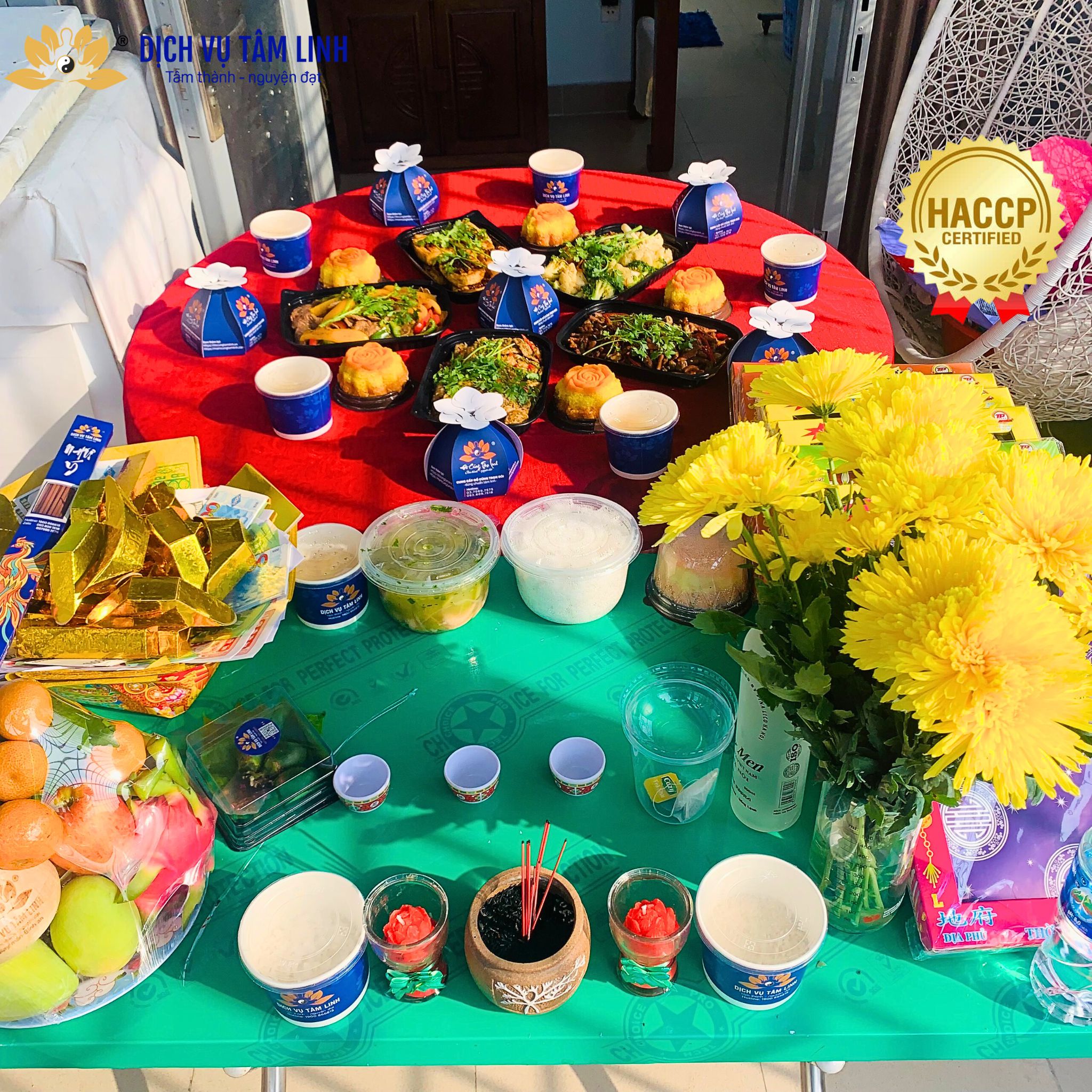 mâm cúng chay
