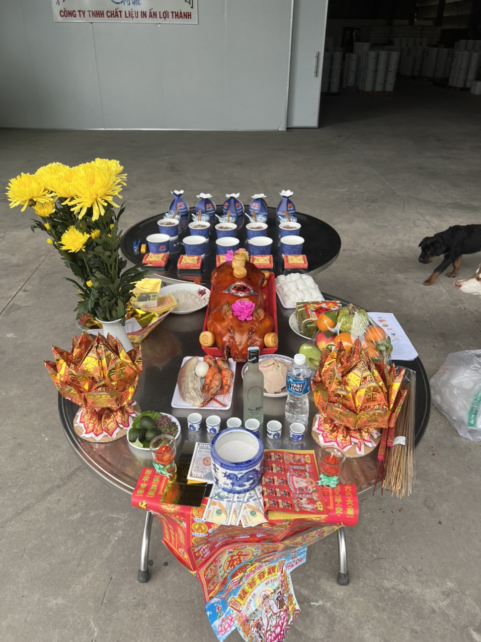 Mâm Cúng Khai Trương (Hình do khách hàng Cung Cấp)