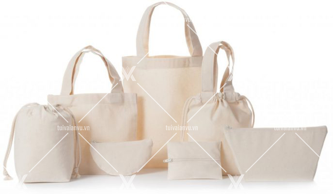 Túi vải canvas trơn, túi vải bố trơn, túi tote trơn