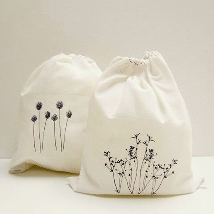 Túi vải canvas có dây rút ở miệng túi