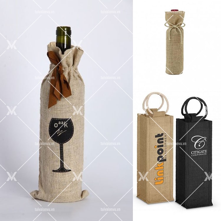 Kích thước túi vải đay đựng rượu