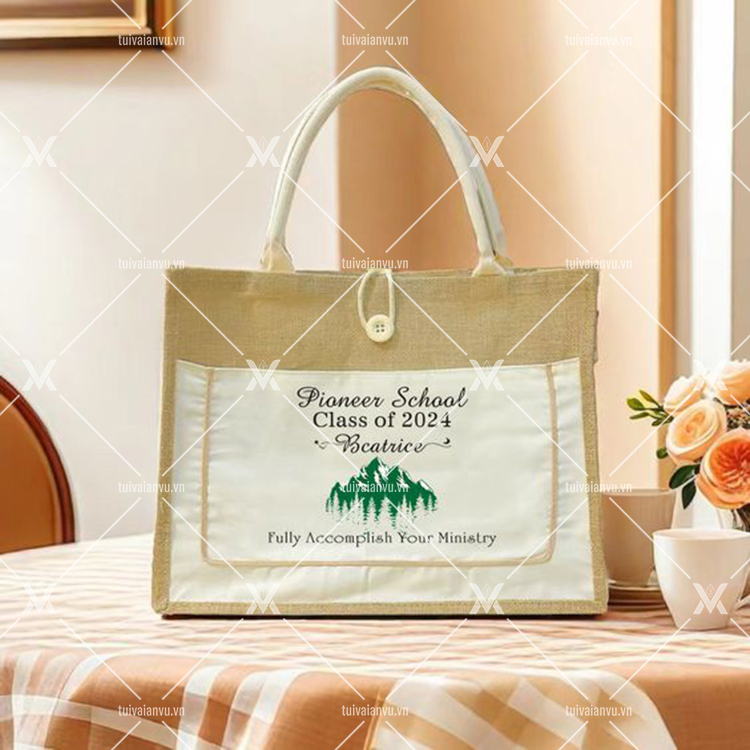 Túi vải đay in logo thương hiệu