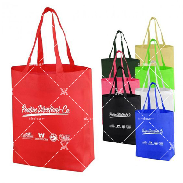 Túi vải không dệt có nhiều màu sắc cho khách hàng lựa chọn