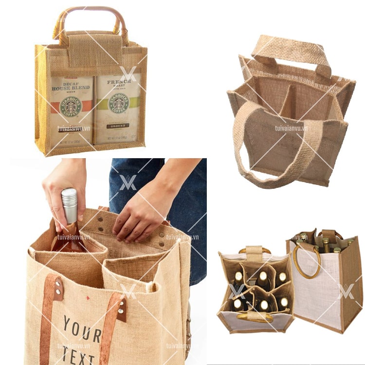 In logo thương hiệu lên túi vải đay đựng rượu là một phương pháp marketing hiệu quả